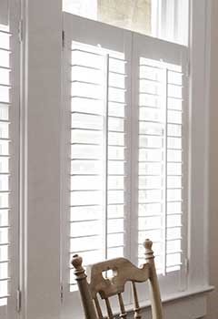 Custom Faux Wood Shutters, Winter Gardens