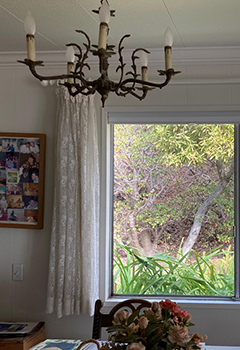 Cellular Shades Combined with Curtains in San Diego Dining Room