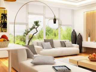 Cordless Blinds and Shades | Motorized Blinds & Shades San Diego CA Cordless blinds and shades elegantly installed on windows, showcasing modern design and convenience.