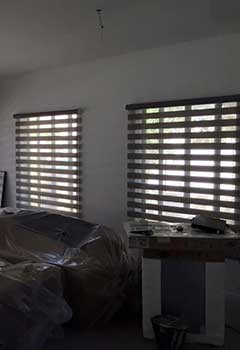 Living Room Motorized Roller Shades, La Presa