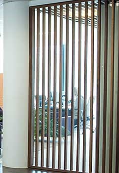 Vertical Blinds With Curtains, Carlsbad